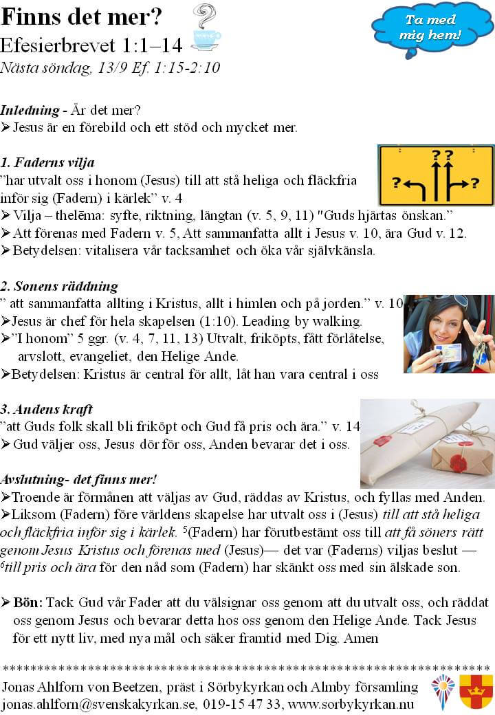 Efesierbrevet del 1 – Finns det mer?