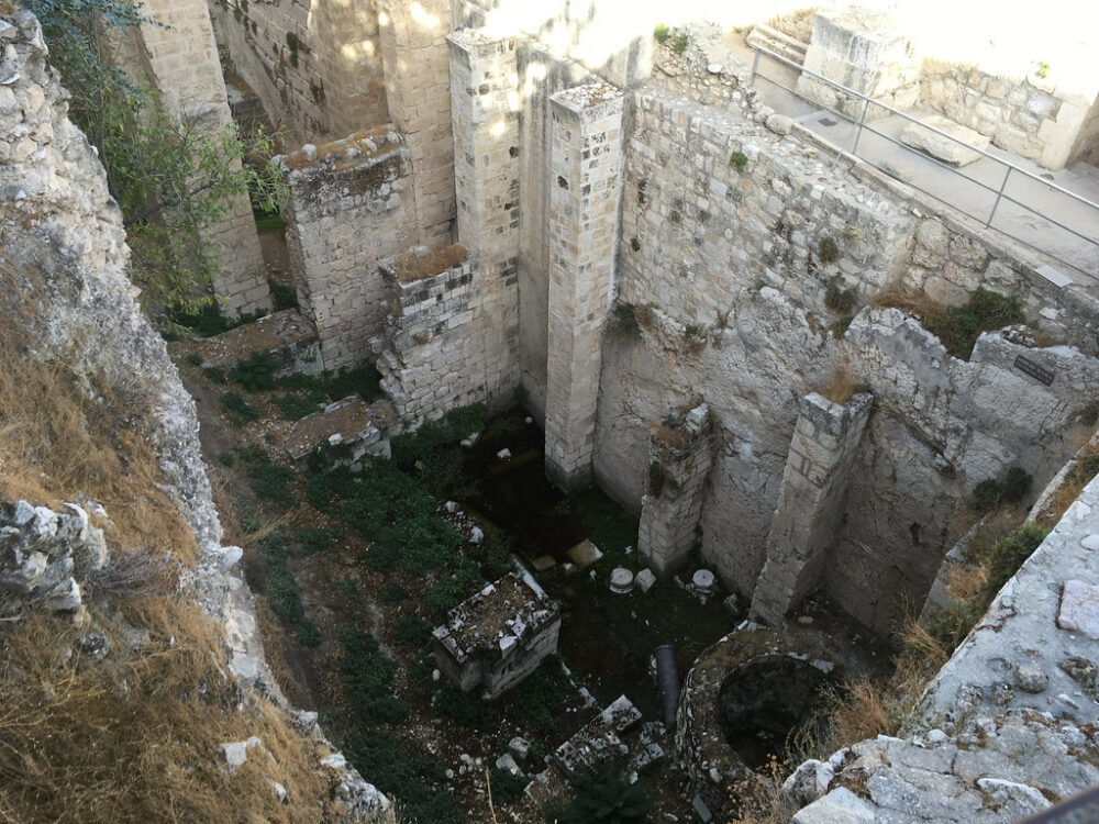 Utgrävningar vid betesdadammen i Jerusalem