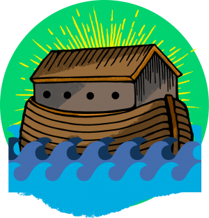 Illustration av Noas ark