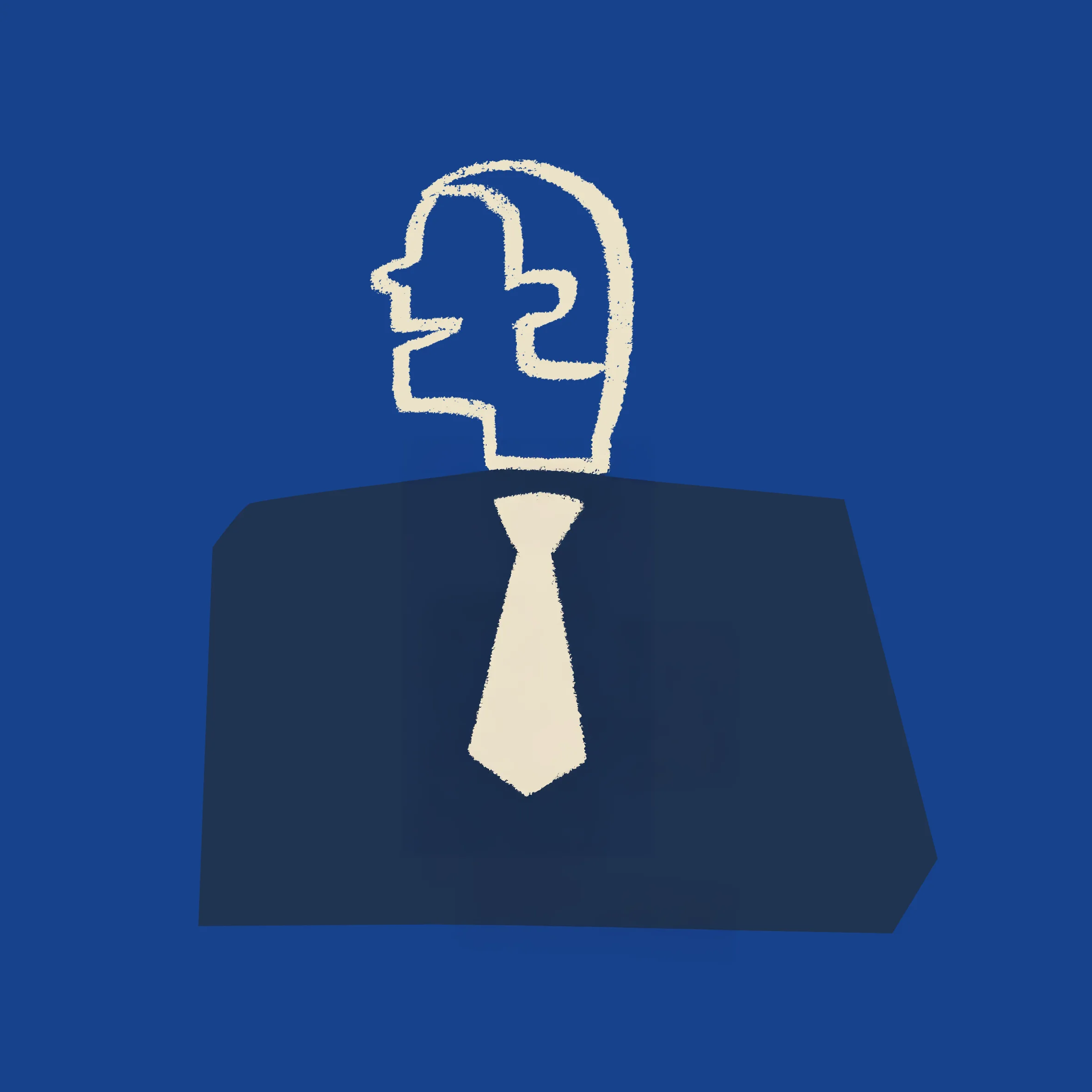 Illustration av man med slips