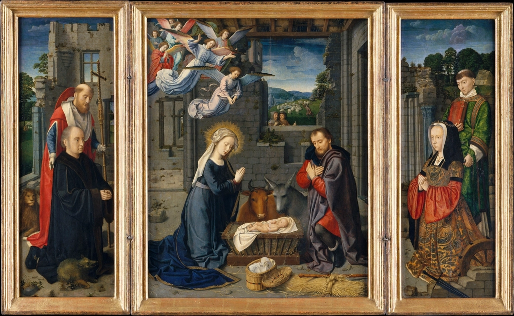 Nativity Donors and Saints Jerome