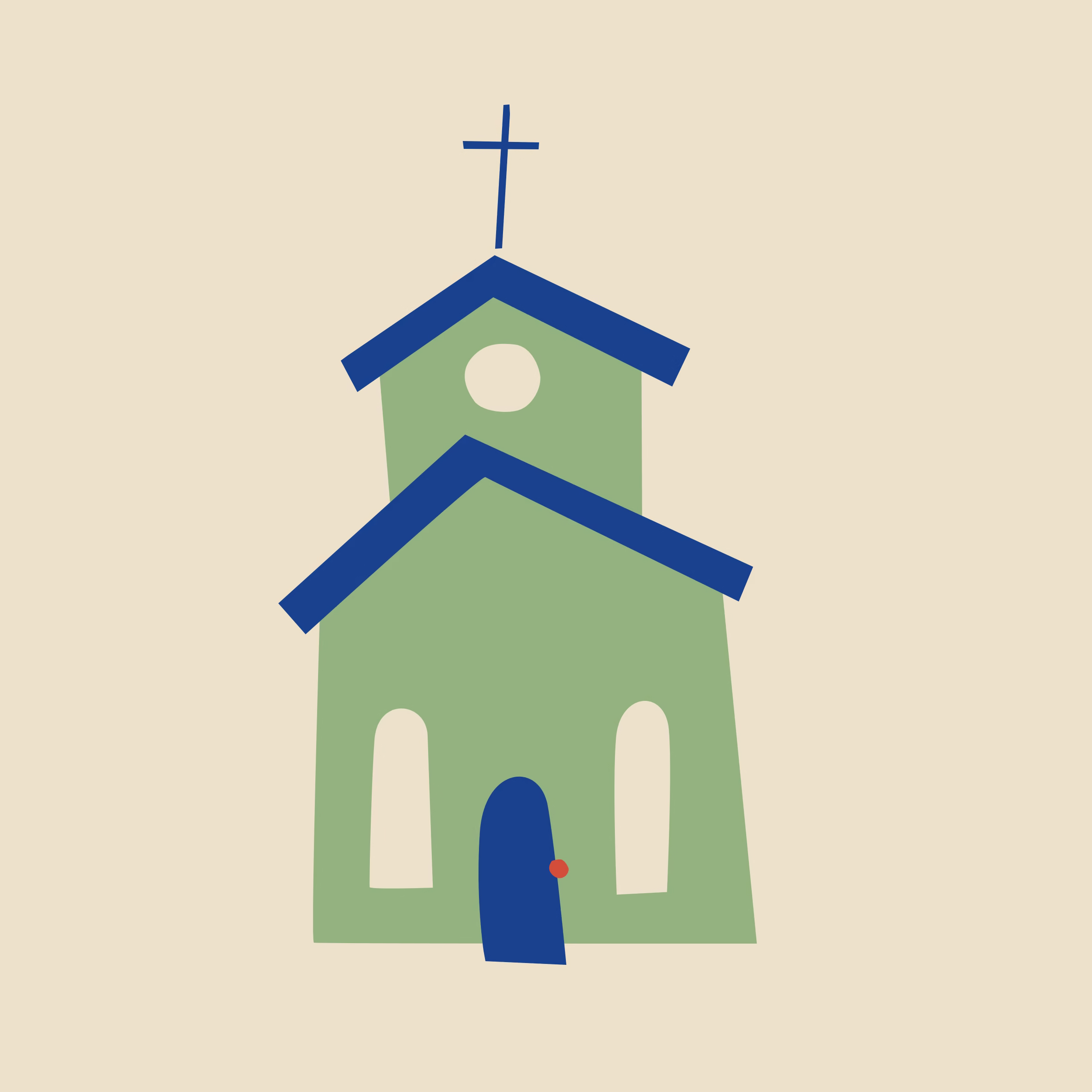 Illustration av kapell/kyrka